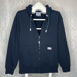 Pro Club Heavyweight Navy Blue Full Zip Fleece Hoodie Size Small